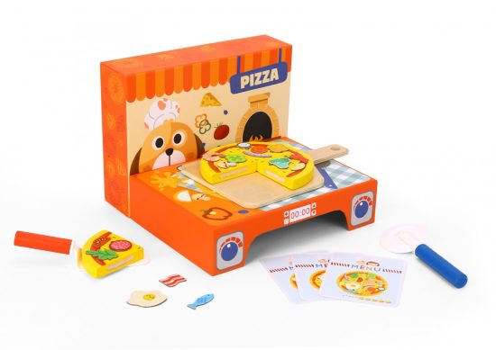Ξύλινο Παιχνίδι Πίτσα με Κάρτες TH226 6972633371663# 3+ - Tooky Toy