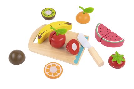 Ξύλινα Φρούτα με Ξύλο Κοπής TK111 6972633373834 3+ - Tooky Toy
