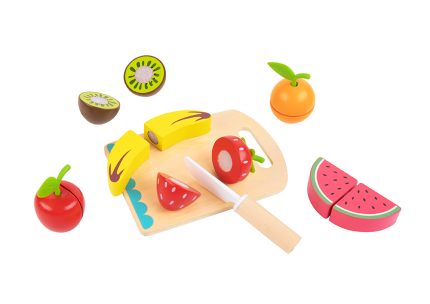 Ξύλινα Φρούτα με Ξύλο Κοπής TK111 6972633373834 3+ - Tooky Toy