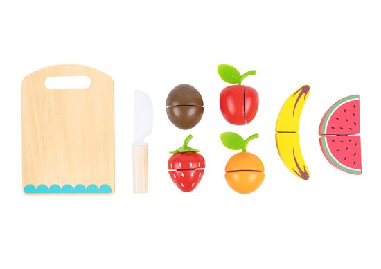 Ξύλινα Φρούτα με Ξύλο Κοπής TK111 6972633373834 3+ - Tooky Toy