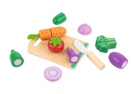 Ξύλινα Λαχανικά με Ξύλο Κοπής TK112 6972633373841# 3+ - Tooky Toy