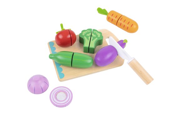 Ξύλινα Λαχανικά με Ξύλο Κοπής TK112 6972633373841 3+ - Tooky Toy