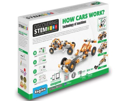 Παιχνίδι Κατασκευών Discovering STEM Πως λειτουργούν τα αυτοκίνητα; (10 μοντέλα) 321.030 8+ - Engino