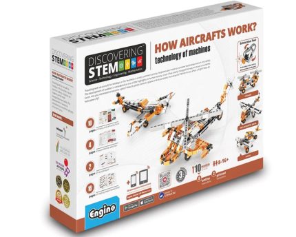 Παιχνίδι Κατασκευών Discovering STEM Πως λειτουργούν τα αεροσκάφη; (10 μοντέλα) 321.031 8+ - Engino