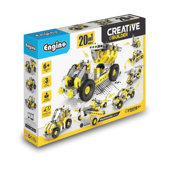 Παιχνίδι Κατασκευών Creative Builder Κατασκευή οχημάτων Σετ 20 μοντέλα 321.045 6+ - Engino