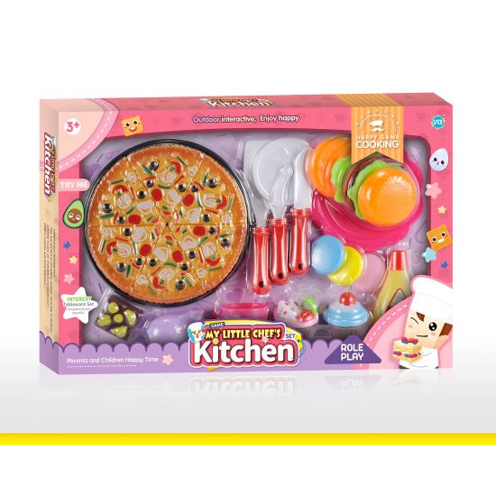 Σετ Pizza-Burger Κουζινικά 44cm 578-10 3+ - Martin Toys