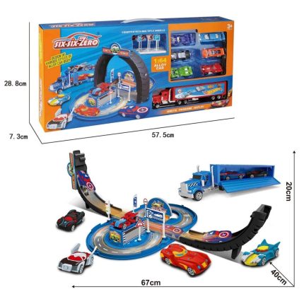 Σετ Parking Garage με Νταλίκα και 6 Αυτοκινητάκια 8646 3+ - Martin Toys