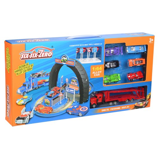 Σετ Parking Garage με Νταλίκα και 6 Αυτοκινητάκια 8646 3+ - Martin Toys