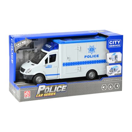 Φρίξιον Police Van 27cm σε κουτί με Φώτα και Ήχους - Ανοίγουν Πόρτες RJ5501C 3+ - Martin Toys
