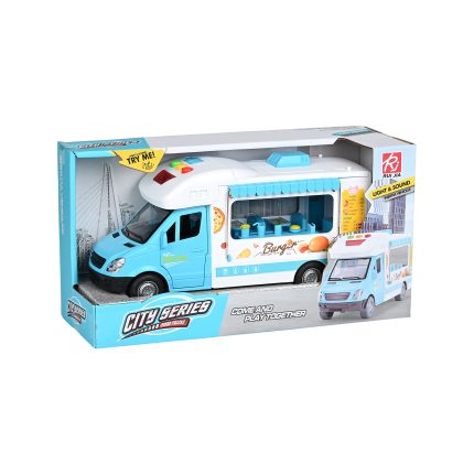 Φρίξιον Βανακι Burger / Ice Cream 27cm σε κουτί με Φώτα, 'Ηχους, Ανοίγουν Πόρτες RJ5524 3+ - Martin Toys