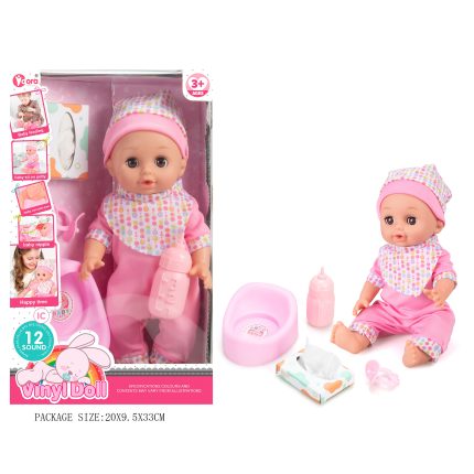 Κούκλα Μωρό με 12 Ήχους WZB8809-6 3+ - Martin Toys