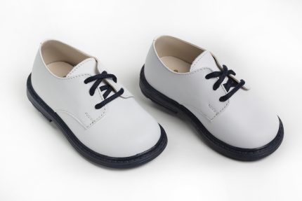 Χειροποίητο Βαπτιστικό Παπούτσι Περπατήματος για Αγόρι Λευκό Α422Α, Everkid