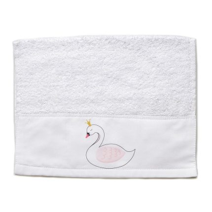 Πετσέτα για Μπομπονιέρα Εκτυπωμένη Κύκνος (50x30cm) ΝΒ372