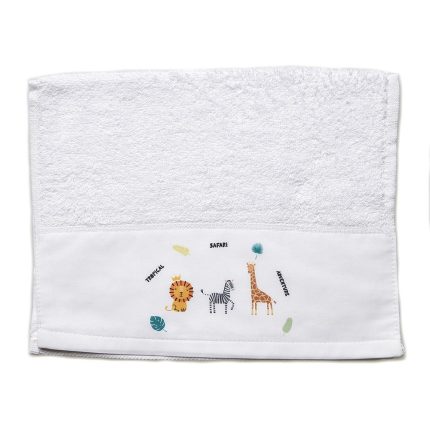 Πετσέτα για Μπομπονιέρα Εκτυπωμένη Ζώα Σαφάρι (50x30cm) ΝΒ373