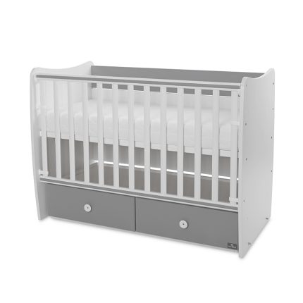 Lorelli Πολυμορφικό Κρεβατάκι Μωρού Matrix New 120x60 White & Stone Grey 10150600041P