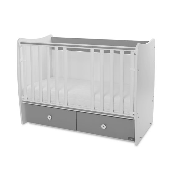 Lorelli Πολυμορφικό Κρεβατάκι Μωρού Matrix New 120x60 White & Stone Grey 10150600041P