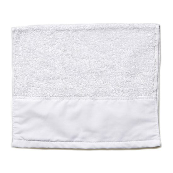 Πετσέτα για Μπομπονιέρα Μικρή Λευκή με Ύφασμα για Εκτύπωση (50x30cm) ΝΒ255