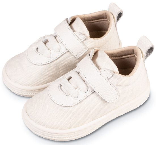 Babywalker Βαπτιστικό Παπουτσάκι Περπατήματος για αγόρι Δετό Δίχρωμο Σνίκερ Λευκό BS3078