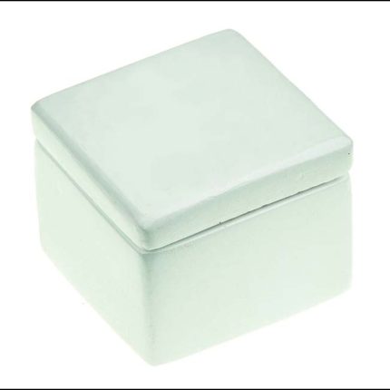Τετράγωνη Μπιζουτιέρα Λευκό (6,5x6,5x4,8 cm) Κ785