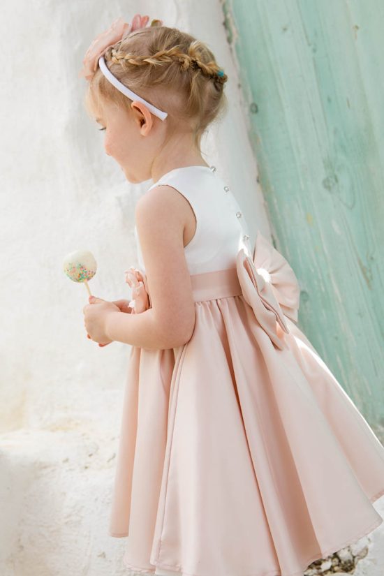 Βαπτιστικό Φορεματάκι για κορίτσι Ροζ Rosa 1311, Bambolino