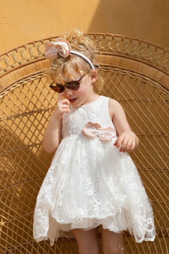 Βαπτιστικό Φορεματάκι για κορίτσι Off White Eirini 1322, Bambolino