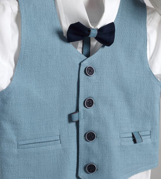 Βαπτιστικό Κοστουμάκι για Αγόρι Μπλε-Πετρόλ 2801-3, New Life