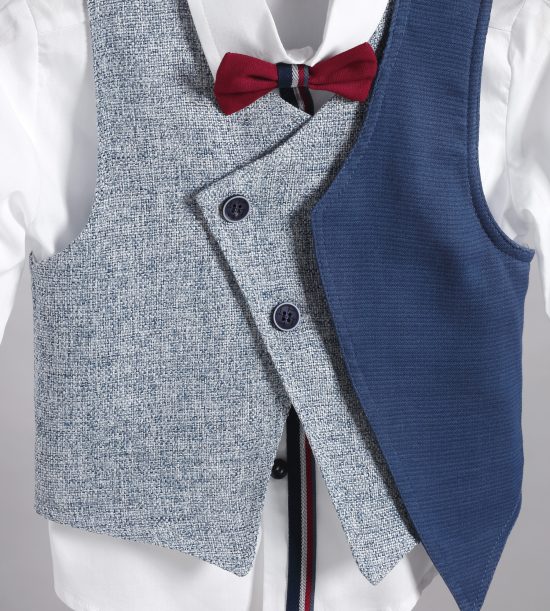 Βαπτιστικό Κοστουμάκι για Αγόρι Κόκκινο-Μπλε 2811-1, New Life