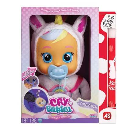 Λαμπάδα Cry Babies Κλαψουλίνια Όνειρα Γλυκά Dreamy - Διαδραστική Κούκλα Κλαίει Με Αληθινά Δάκρυα 18m+, As Company
