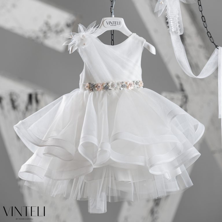 Βαπτιστικό Φορεματάκι για κορίτσι Ιβουάρ EXC6302, Vinteli