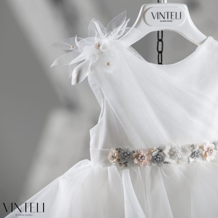 Βαπτιστικό Φορεματάκι για κορίτσι Ιβουάρ EXC6302, Vinteli