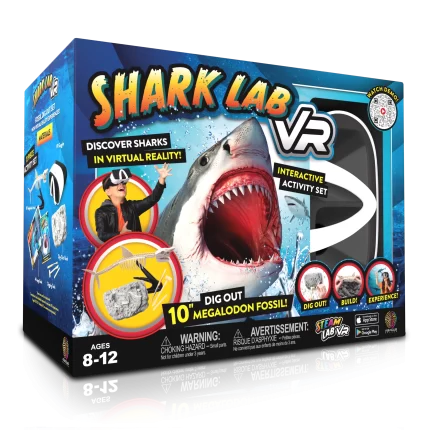 Abacus Brands Shark Lab VR Επιστημονικό σετ εικονικής πραγματικότητας – Πλήρης Έκδοση – Περιλαμβάνει Γυαλιά VR 8+