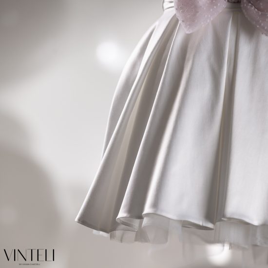 Βαπτιστικό Φορεματάκι για κορίτσι Ιβουάρ CLS6313, Vinteli