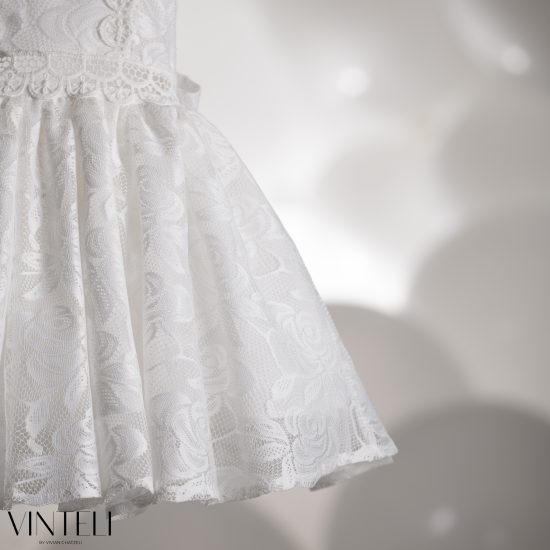 Βαπτιστικό Φορεματάκι για κορίτσι Ιβουάρ CLS6319, Vinteli