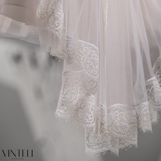 Βαπτιστικό Φορεματάκι για κορίτσι Ιβουάρ-Μπεζ EXC6306, Vinteli
