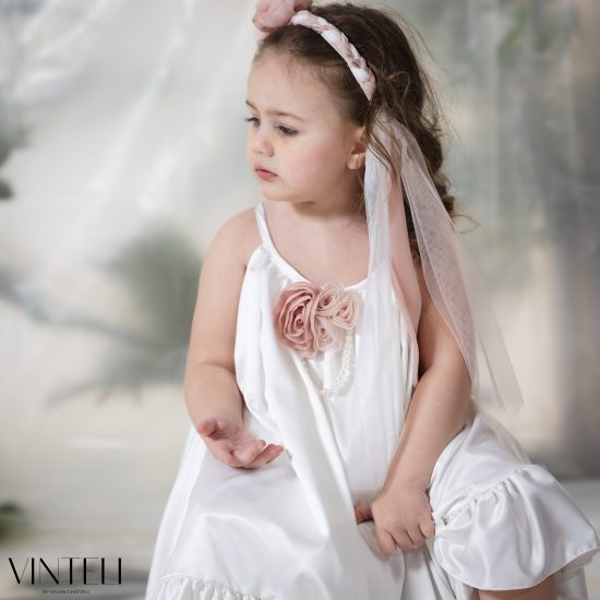 Βαπτιστικό Φορεματάκι για κορίτσι Ιβουάρ PRM6325, Vinteli