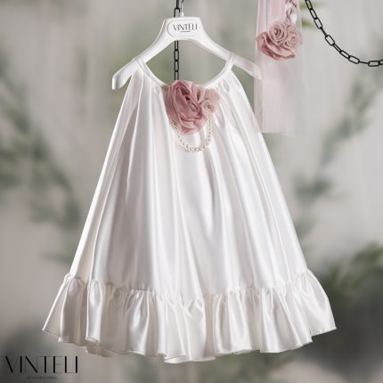 Βαπτιστικό Φορεματάκι για κορίτσι Ιβουάρ PRM6325, Vinteli