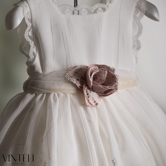 Βαπτιστικό Φορεματάκι για κορίτσι Εκρού PRM6330, Vinteli