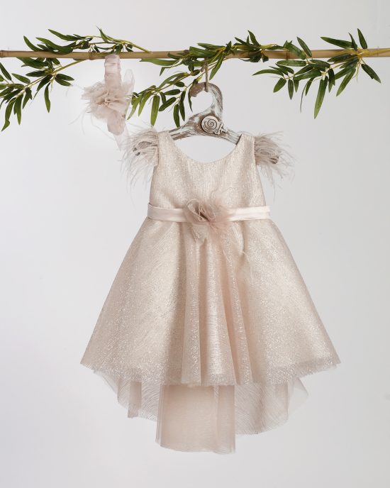 Βαπτιστικό Φορεματάκι για Κορίτσι Ροζ ΦΔ-2407, Lollipop
