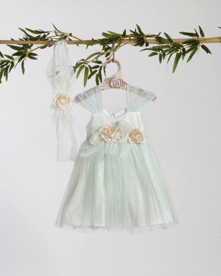 Βαπτιστικό Φορεματάκι για Κορίτσι Λευκό-Βεραμάν Φ-2418, Lollipop