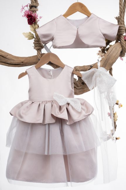 Βαπτιστικό Φόρεμα για κορίτσι Σάπιο Μήλο Κ124 Mak Baby