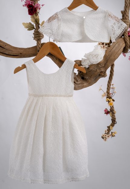 Βαπτιστικό Φόρεμα για κορίτσι Ιβουάρ Κ129 Mak Baby