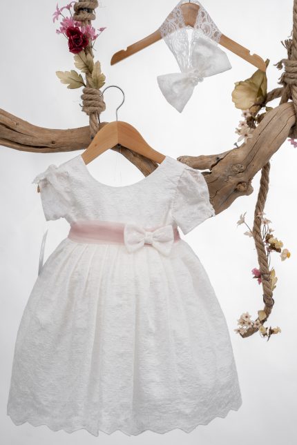 Βαπτιστικό Φόρεμα για κορίτσι Λευκό Κ139 Mak Baby