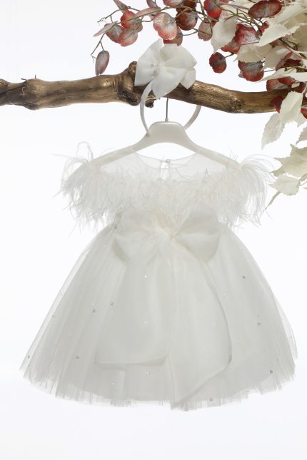 Βαπτιστικό Φορεματάκι για Κορίτσι Ιβουάρ Κ4580-Ι, Mi Chiamo