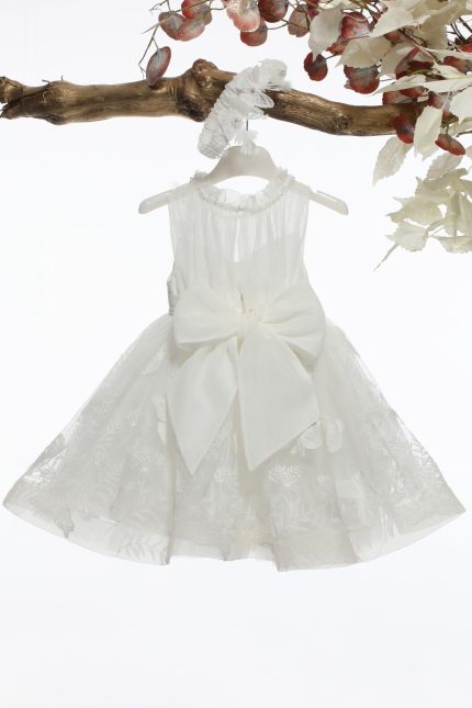 Βαπτιστικό Φορεματάκι για Κορίτσι Ιβουάρ Κ4582, Mi Chiamo