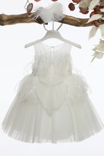 Βαπτιστικό Φορεματάκι για Κορίτσι Ιβουάρ Κ4583Ι, Mi Chiamo