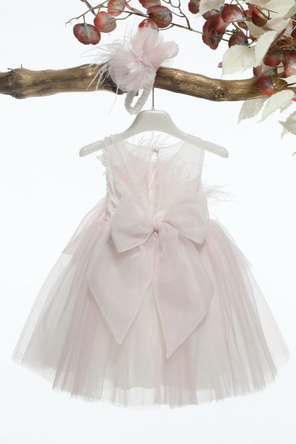 Βαπτιστικό Φορεματάκι για Κορίτσι Ροζ Κ4584, Mi Chiamo