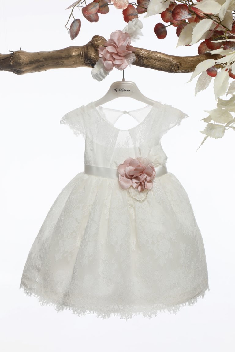 Βαπτιστικό Φορεματάκι για Κορίτσι Ιβουάρ Κ4586, Mi Chiamo
