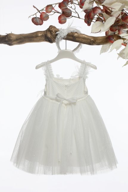 Βαπτιστικό Φορεματάκι για Κορίτσι Ιβουάρ Κ4587, Mi Chiamo