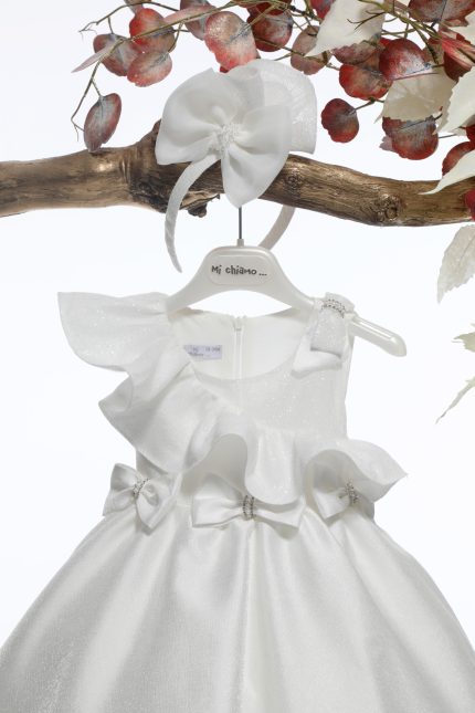 Βαπτιστικό Φορεματάκι για Κορίτσι Ιβουάρ Κ4589Ι, Mi Chiamo