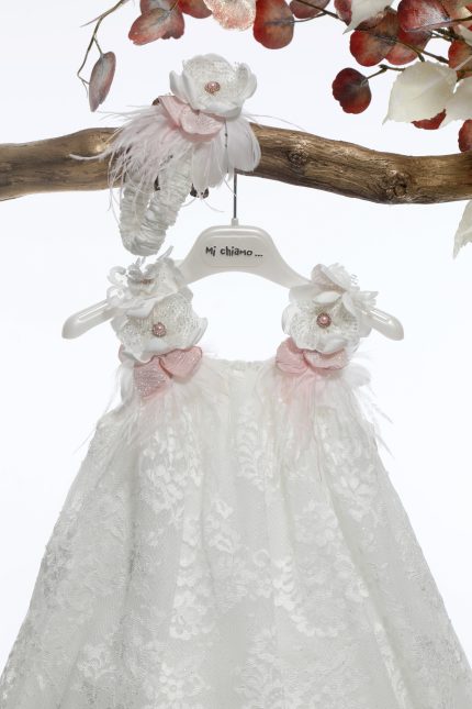 Βαπτιστικό Φορεματάκι για Κορίτσι Ιβουάρ Κ4591Φ, Mi Chiamo